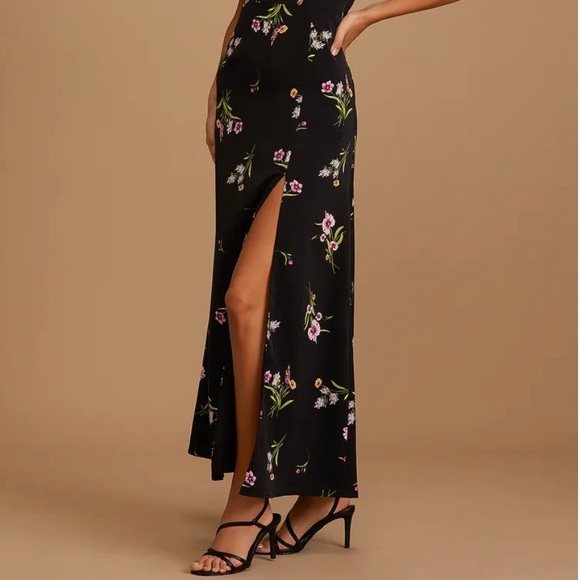 Lulus Blooming Vision Black Floral Dress - Picture 2 of 9
